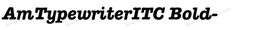 AmTypewriterITC Bold字体转换